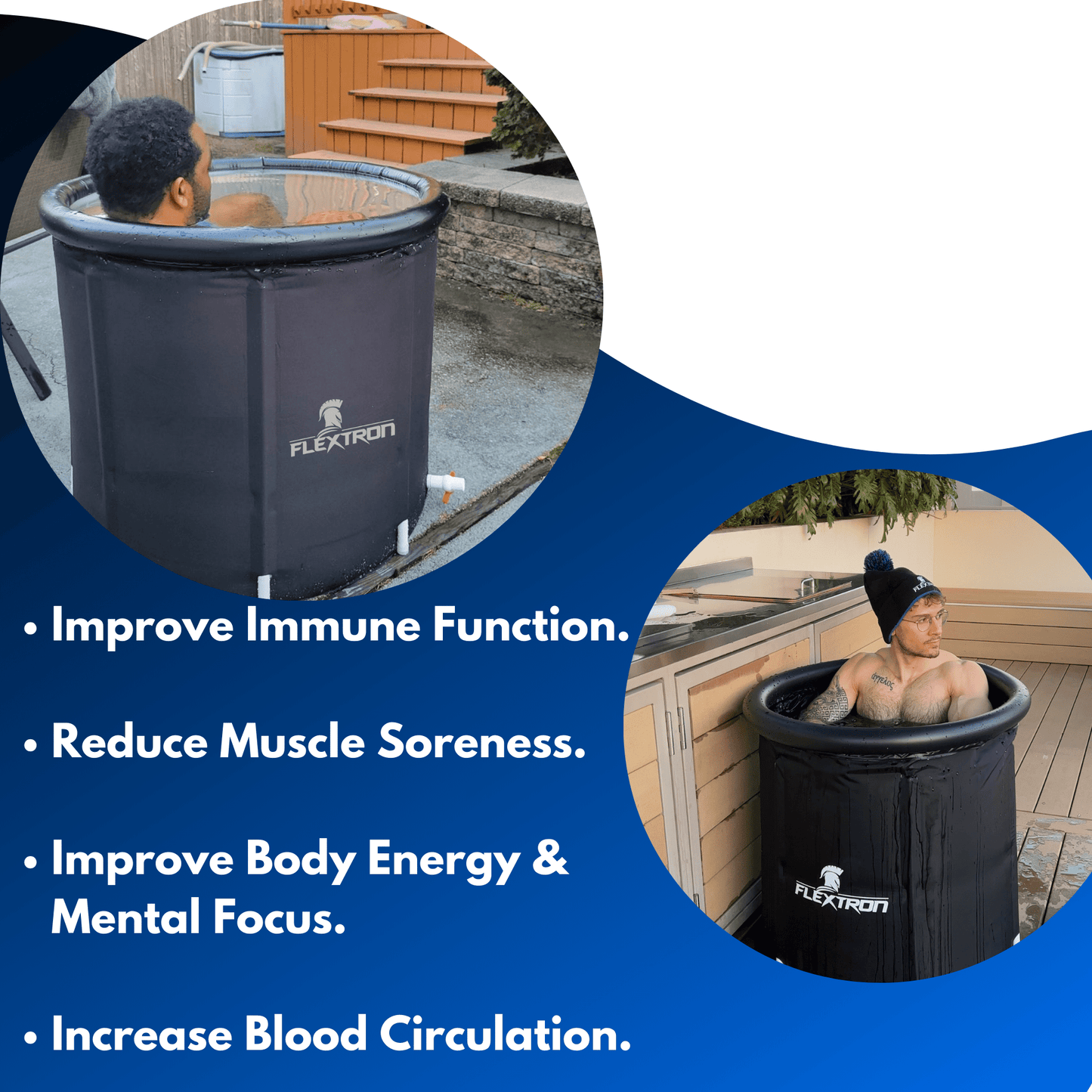 Flextron - Portable Ice Pod Tub | Cold Therapy Bath