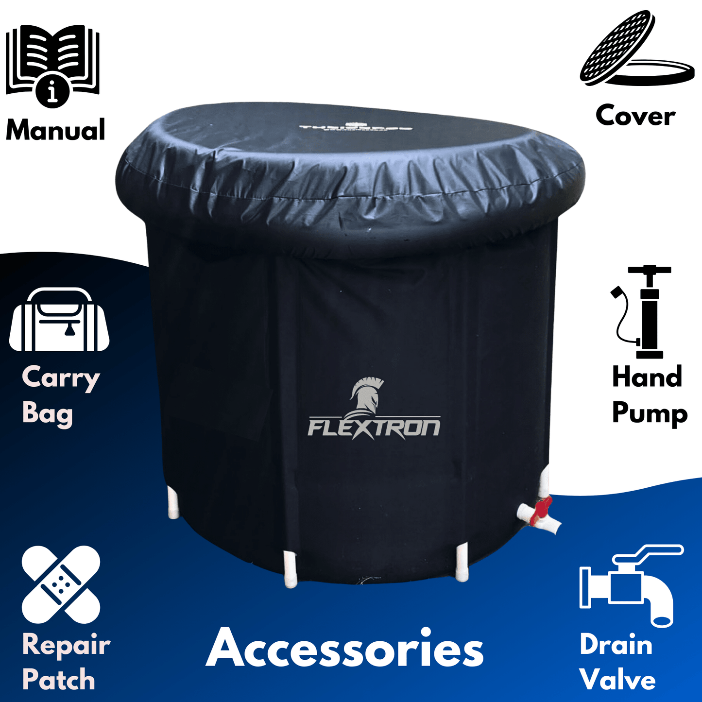 Flextron - Portable Ice Pod Tub | Cold Therapy Bath